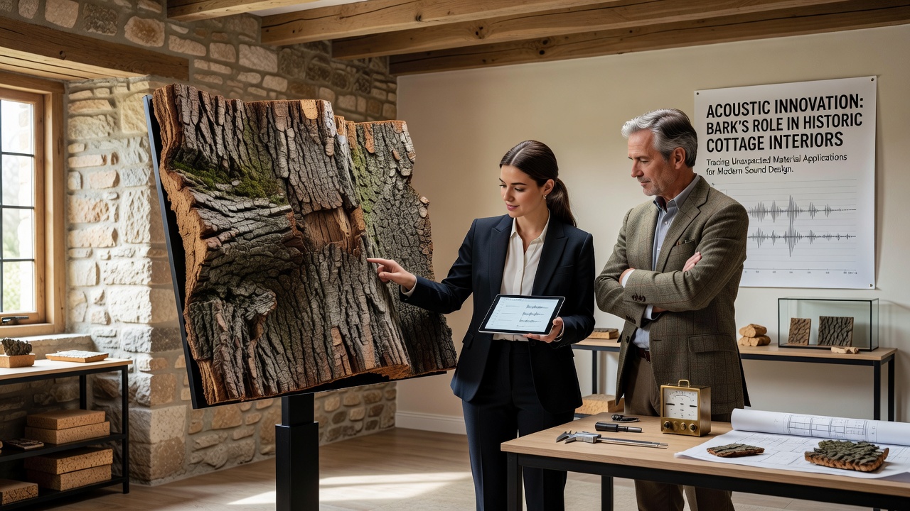 Tracing Bark's Unexpected Role in Acoustic Design for Historic Cottage Interiors